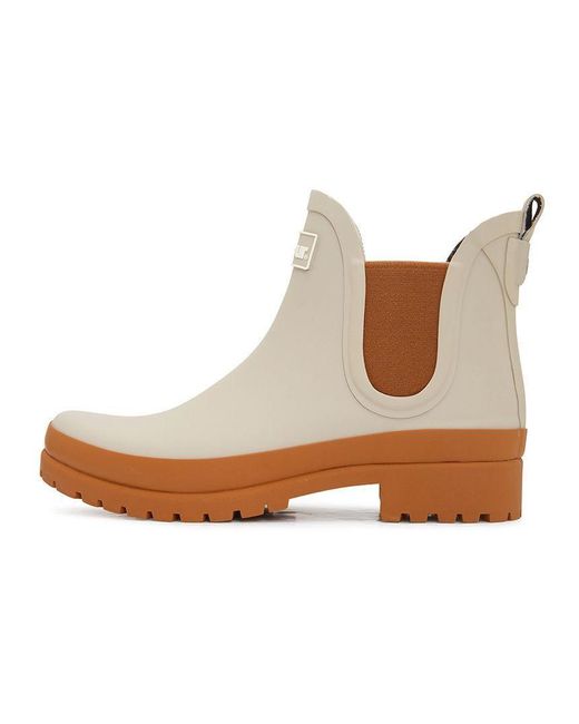 Barbour Brown Round-Toe Rain Boots