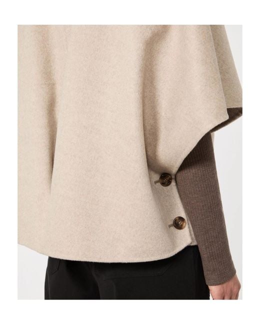 Max Mara Natural Lightweight Cashmere Cape