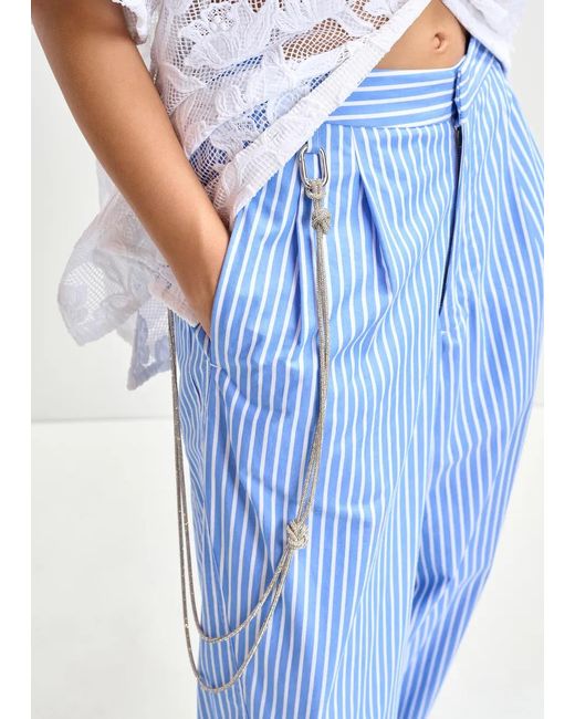 Essentiel Antwerp Blue Hoek Tapered Pants