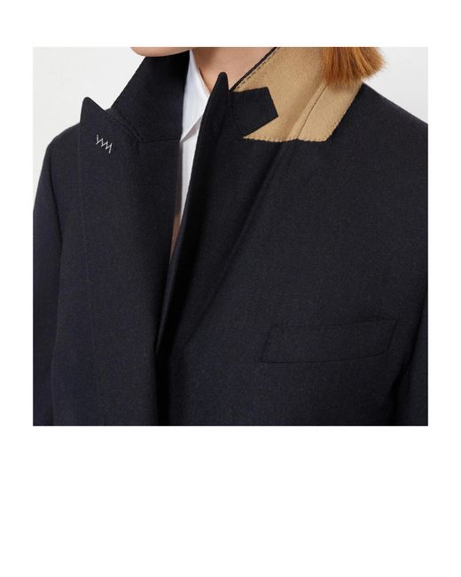 Max Mara Blue Long-Sleeved Suit Jacket