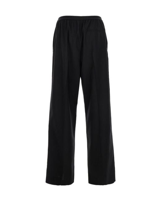 Balenciaga Black Elastic Waist Jogging Pants for men