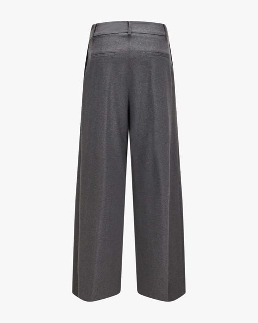 Herno Gray Belt-Loops Straight Trousers