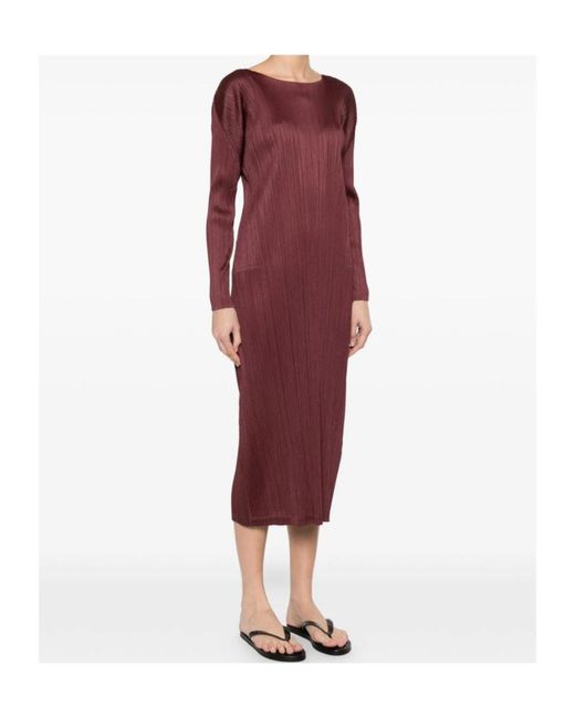 Pleats Please Issey Miyake Purple Pleats Please Issey Miyake Monthly Colors: January Dress