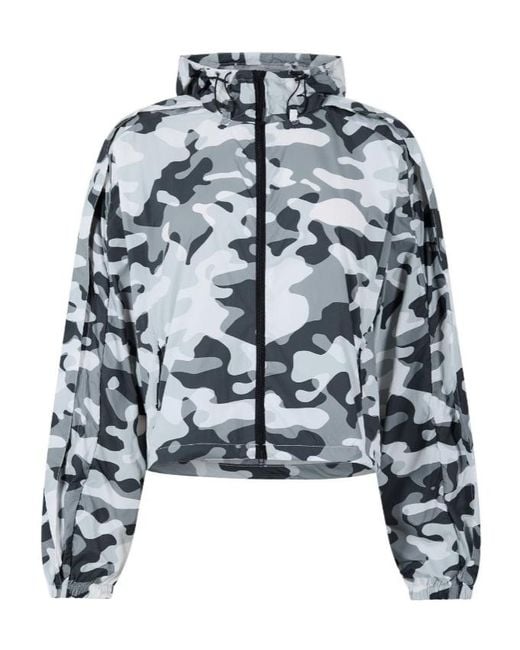 Rains Blue Hooded Casual Jacket
