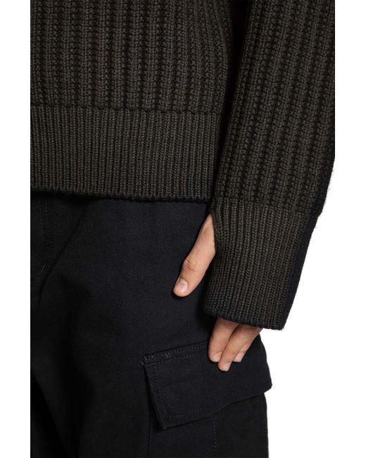 Junya Watanabe Gray Long-Sleeved Crewneck Jumper for men