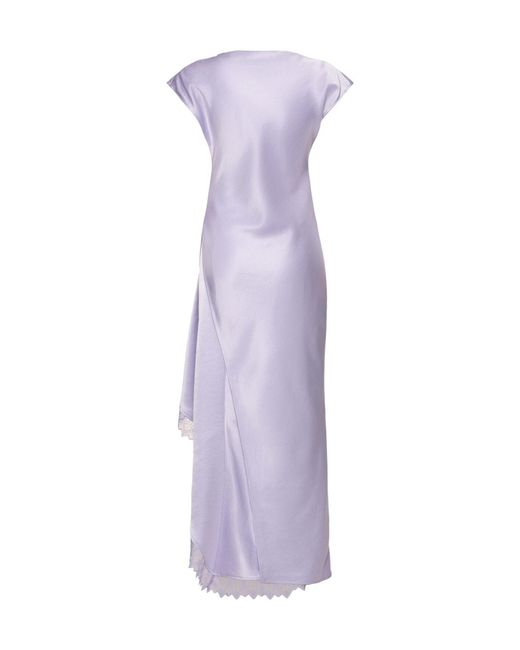 J.W. Anderson Purple Asymmetrical Dress