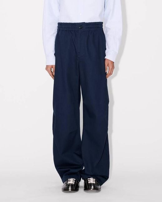 KENZO Blue Wide Leg Trousers for men