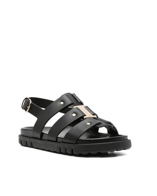 Ferragamo Black Flat Shoes