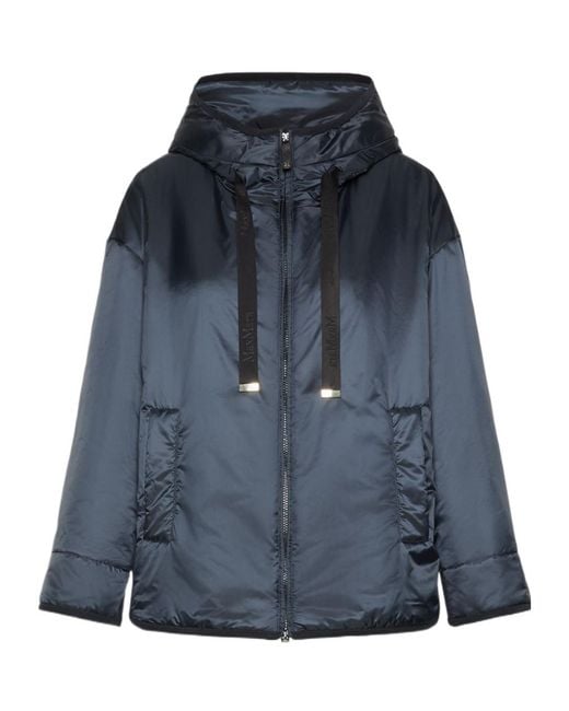 Max Mara Blue The Cube Mtccleo Hooded Coat