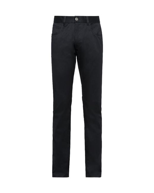 Prada Blue High-Waist Straight-Leg Jeans for men