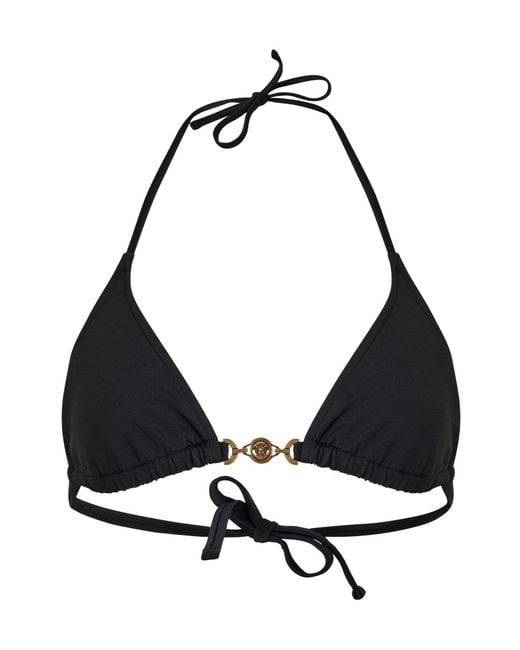 Versace Black Halter Bikini