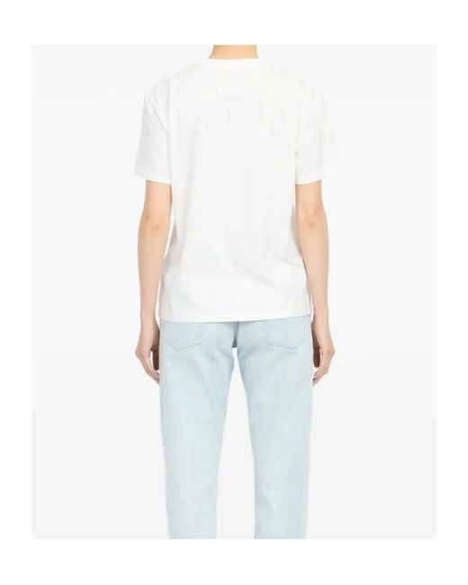 MM6 by Maison Margiela White Spray Paint T-Shirt