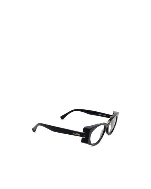 Max Mara White Oval Frame Glasses