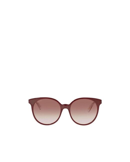 Gucci Pink Round Frame Sunglasses