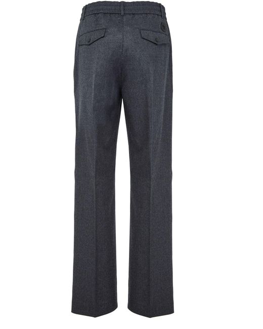 Moncler Blue Straight-Leg Casual Pants for men