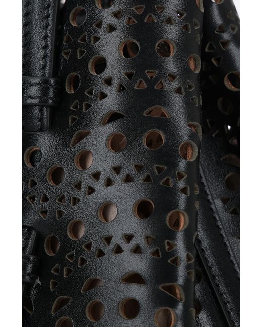 Alaïa Black Alaïa Mina 20 Small Tote Bag