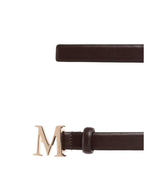 Max Mara White Logo Belt