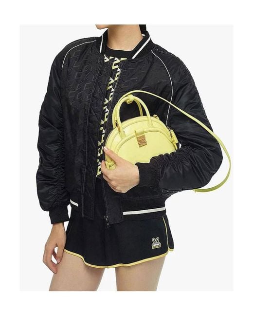 MCM Yellow Shell Handbag