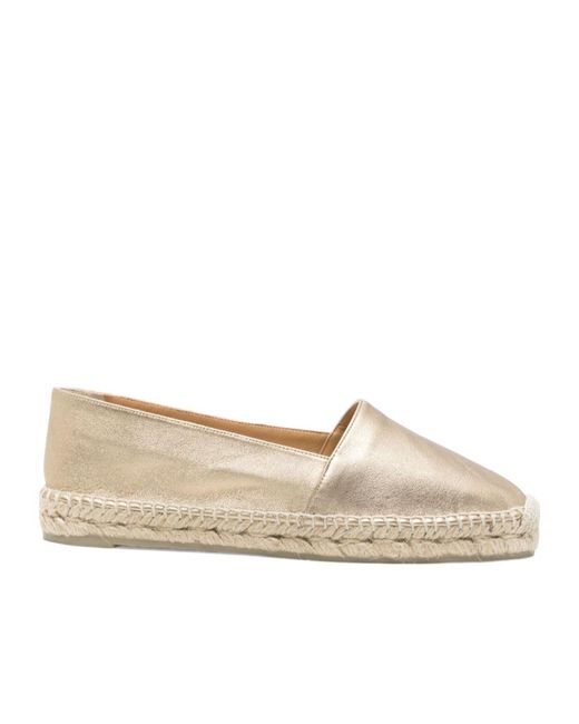 Castaner Natural Straw-Woven Flat Shoes