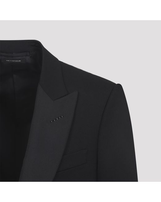 Tom Ford Black Single Breasted Jacket for men