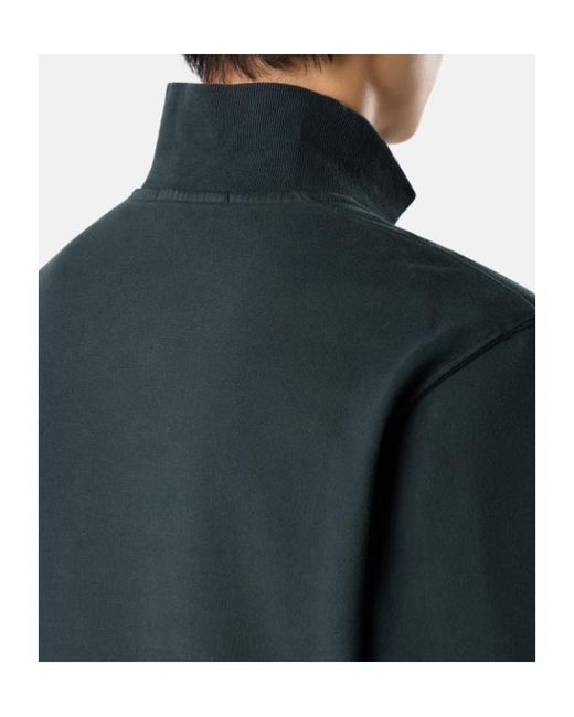 Stone Island Green Regular-Fit Half-Zip Sweatshirt With Ribbed Inserts for men