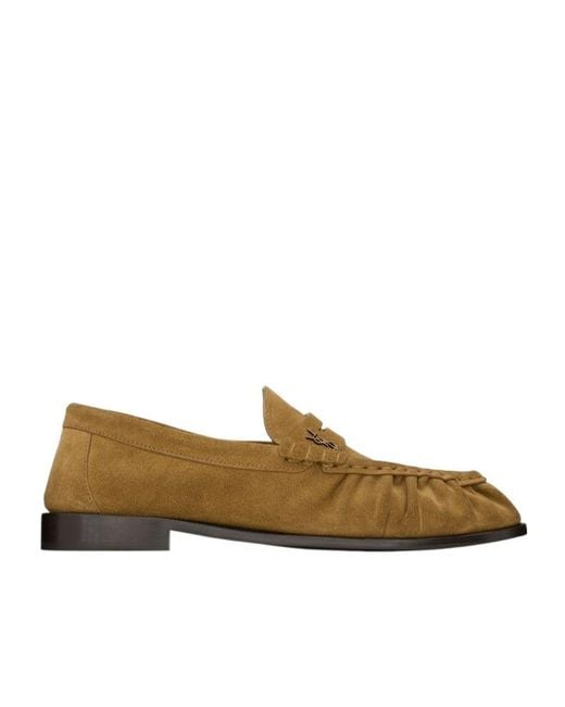 Saint Laurent Brown Le Loafer Slip-On Slippers