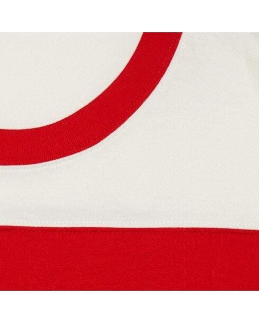 Gucci Red Interlocking G Logo-Print Cotton T-Shirt for men