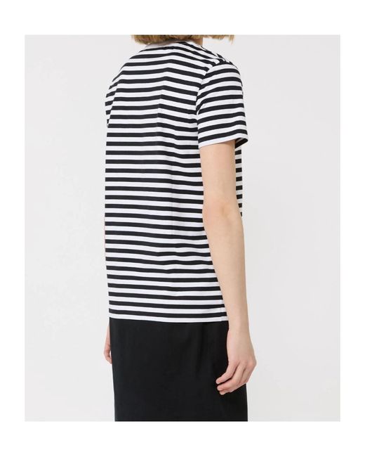 Max Mara Black Oboli Logo Embroidered Crewneck T-Shirt