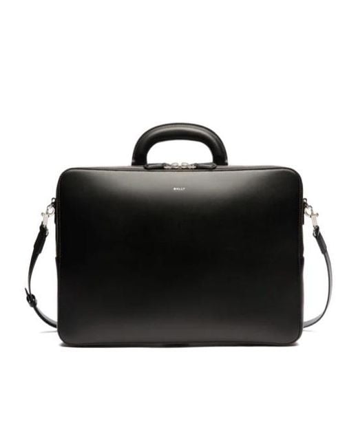 Bally Black Logo Shoulder Bag for men