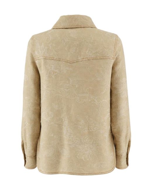Etro Natural Single-Breasted Long-Sleeved Jacket for men