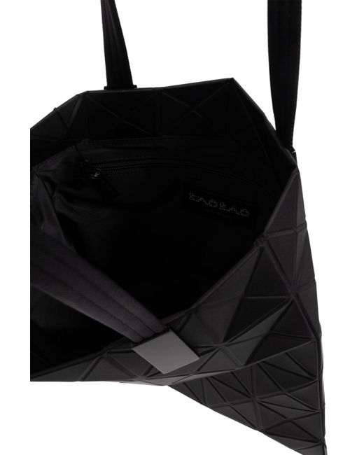 Issey Miyake Black Track Geometric-Pattern Tote Bag