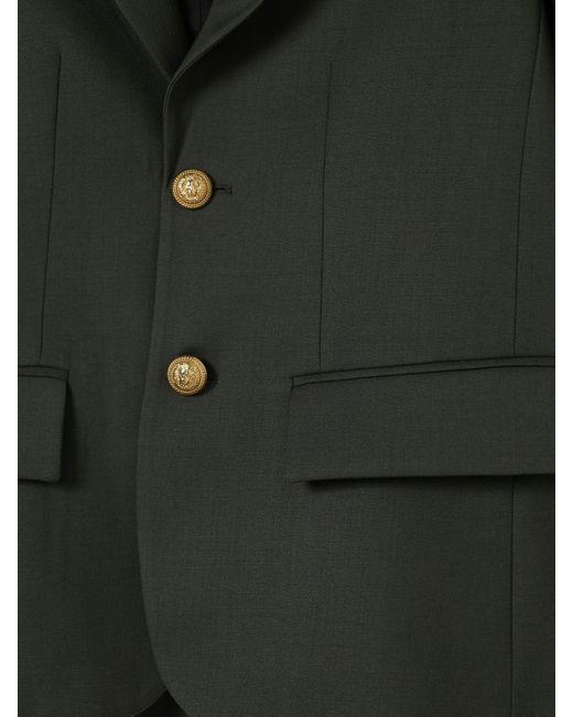 Balmain Green Buttoned Jacket