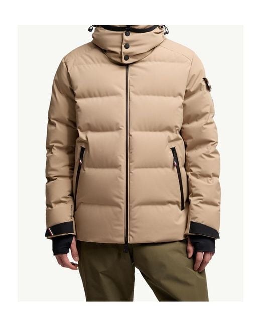 Moncler Natural Grenoble Montgetech Hooded Down Ski Jacket for men