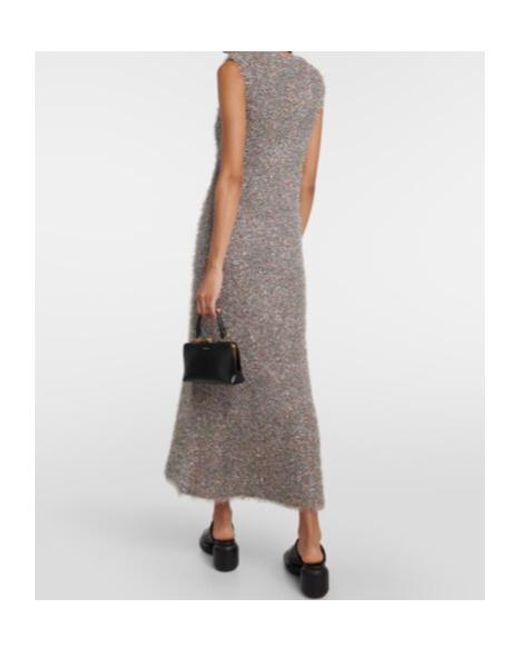 Jil Sander Gray Midi Dress