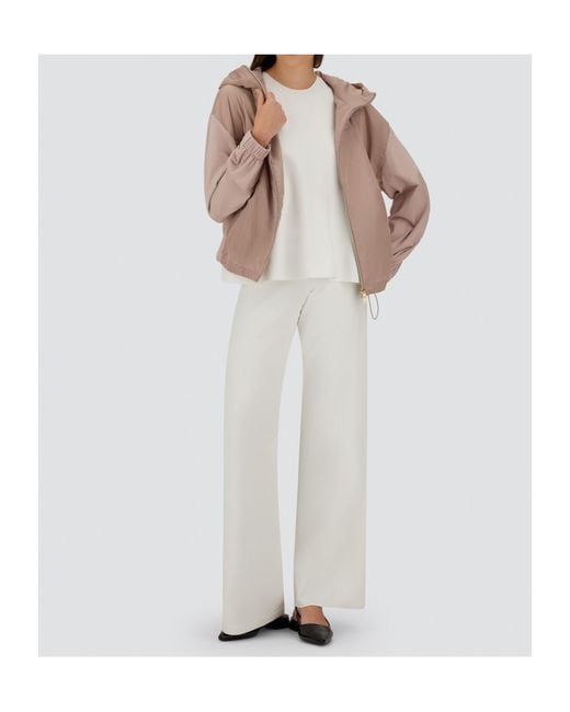Herno Pink Zip-Up Relaxed Fit Jacket