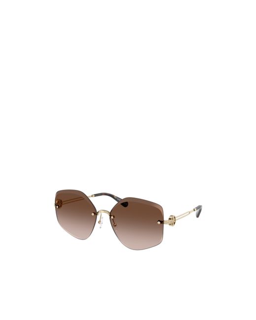 Tory Burch Brown Geometric Sunglasses