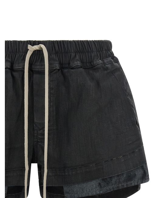 Rick Owens Black 'Fog Boxers' Shorts