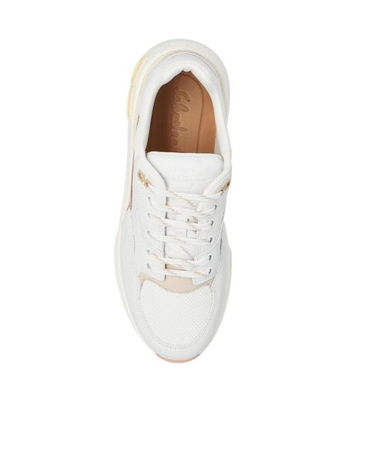 Ferragamo White Ferragamo Cosma Low -Top Sneakers