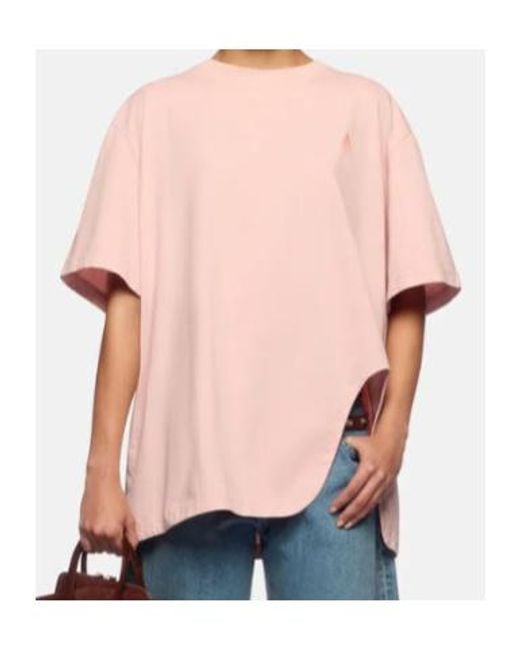 The Attico Pink The Cross Stitch Printed T-Shirt