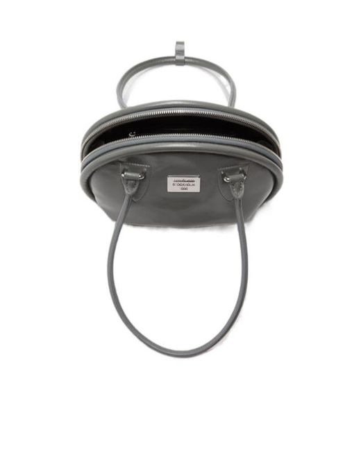 Acne Gray Bowlina Logo Plaque Mini Shoulder Bag