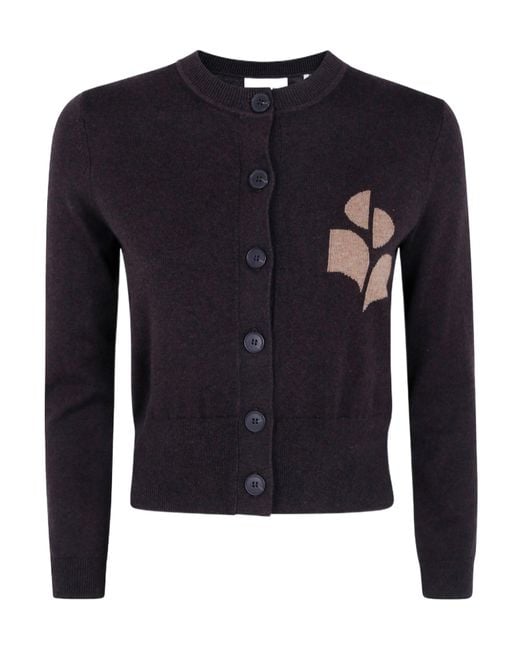 Isabel Marant Blue 'Newton' Classic Roundneck Cardigan