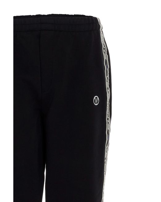 Vetements Black Side Panel Track Pants for men