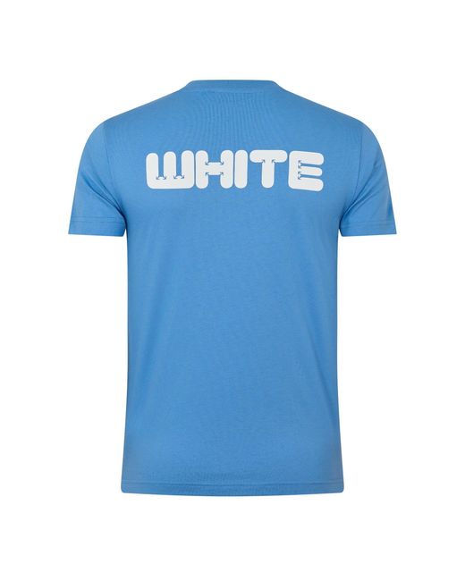 Off-White c/o Virgil Abloh Blue Slim Fit T-Shirt for men