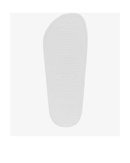 Givenchy White Logo-Embossed Slides