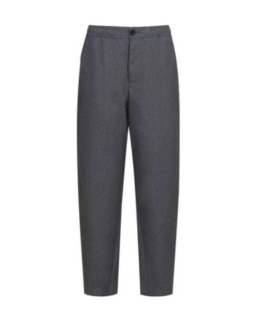 Marni Gray Symbol Straight Trousers