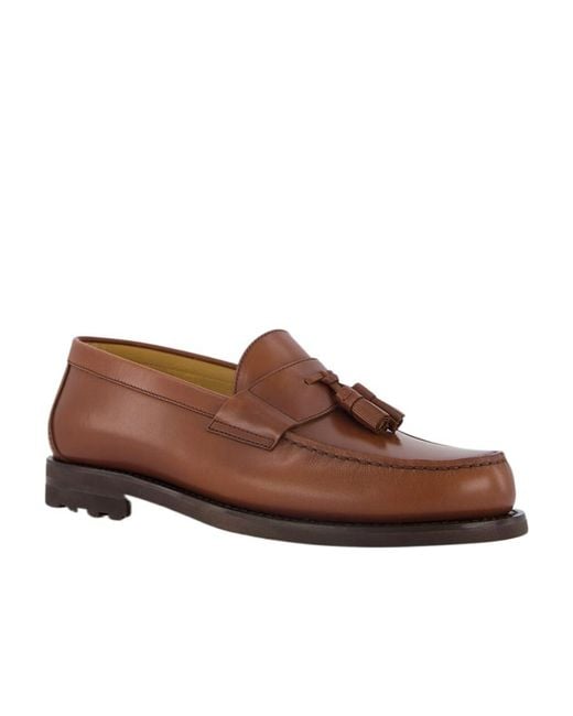 Brunello Cucinelli Brown Tassel Detailed Loafers for men