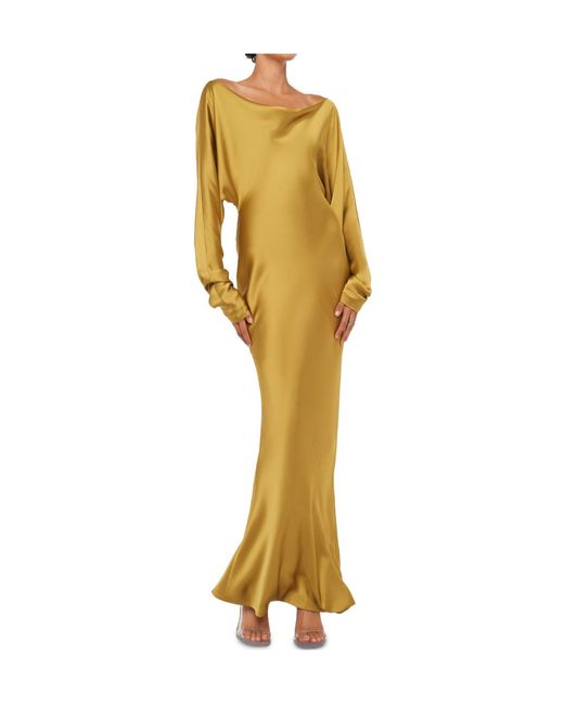 Norma Kamali Yellow Dolman Maria Gown
