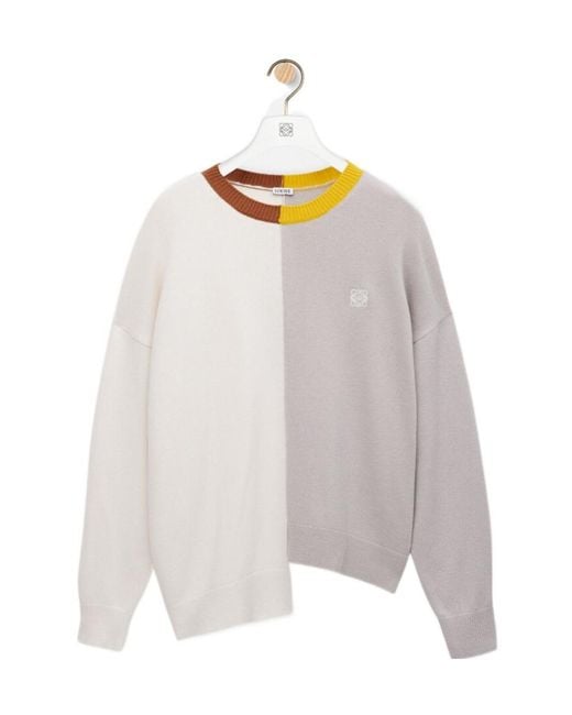 Loewe Gray Asymmetric Sweater