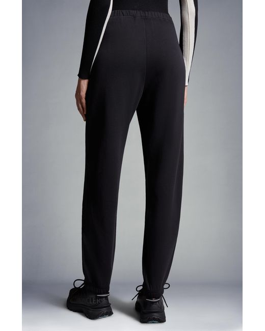 Moncler Black Logo Patch Drawstring Joggers