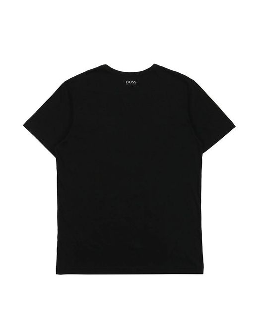 Boss Black Round-Necked Logo T-Shirt for men
